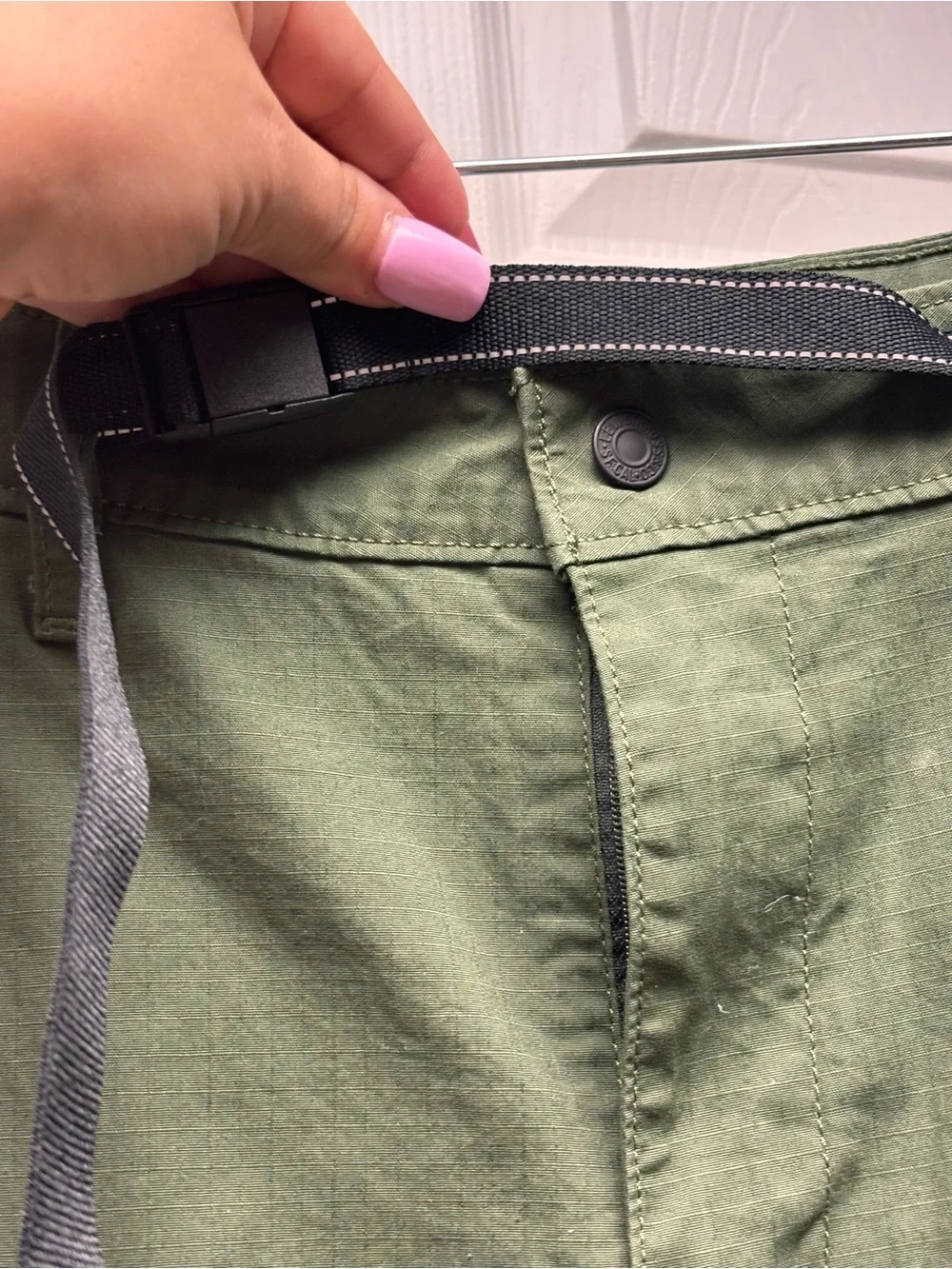 Levi’s Men’s W29 L30 Olive Green Cargo Pants 100% Cotton Belt